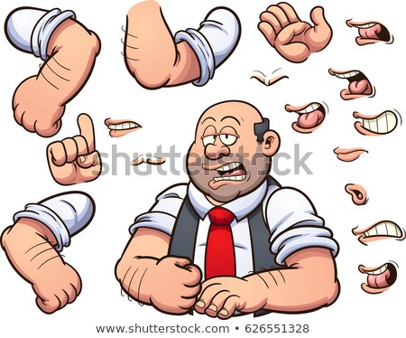 Cartoon of an Aggressive Bald Man in a Suit Yells Menacingly Stock Vector -  Illustration of yells, person: 102555418