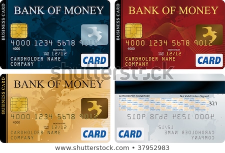 Ribbon Design On Credit Card Foto stock © ALMAGAMI