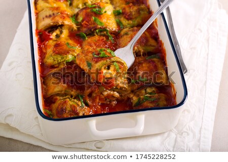 Stockfoto: Courgette Rolls