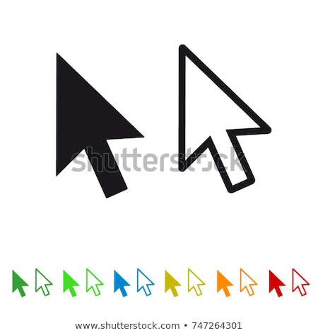 Сток-фото: Colorful Cursor Set Internet Concept