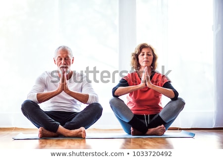 Foto stock: Yoga And Passing Time