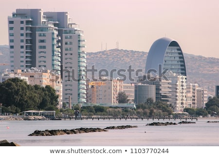 Foto stock: Limassol Panorama Of Old Town Rooftop View Cyprus