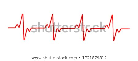 Foto stock: Electrocardiogram And Heart