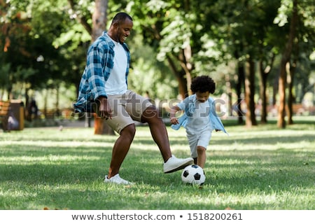 Stockfoto: Preschool Child With Soccer Ball