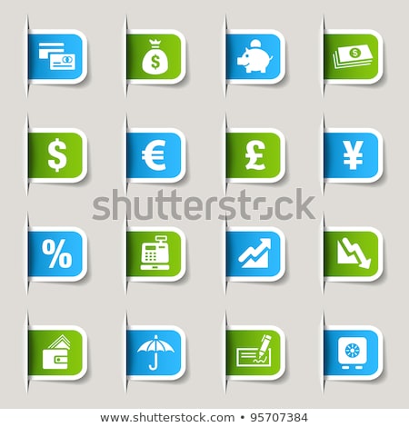 Foto stock: Yen Sticker Icon