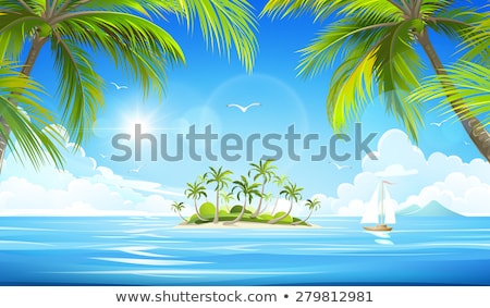 Zdjęcia stock: Tropical Island Vector