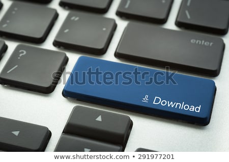 Computer Keyboard With Typographic Download Button Сток-фото © vinnstock