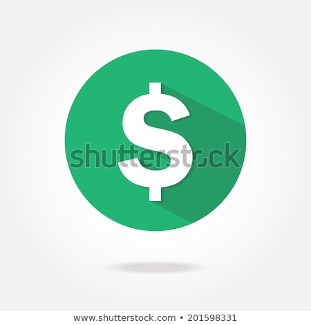 Foto d'archivio: Dollar Sign Green Vector Icon Design