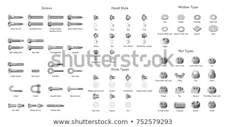 Imagine de stoc: Hex Head Metal Screws For Wood