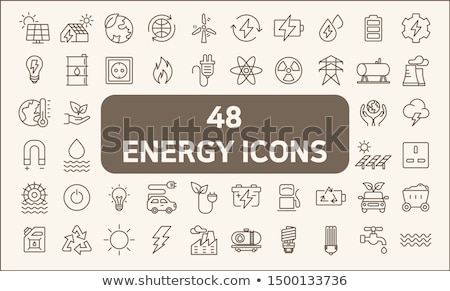 ストックフォト: Fuel And Power Generation Icons