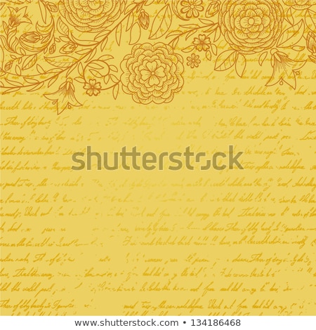 Foto d'archivio: Vintage Invitation Card With Ornate Elegant Retro Abstract Flora