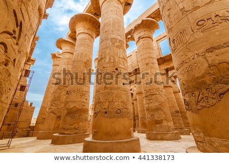 Foto stock: Olumnas · en · el · templo · de · Karnak