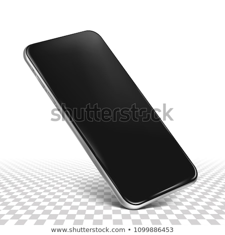 Stok fotoğraf: Modern Smart Phone With Layers Of Blank Screen And Glass