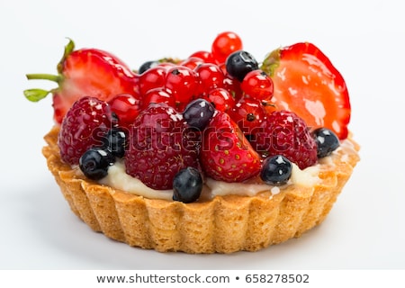 Stockfoto: Fruit Tart With Cream