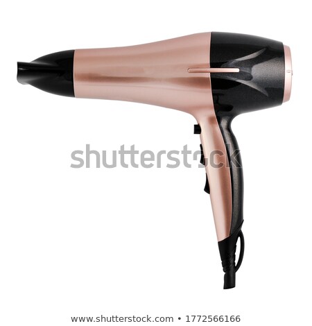 ストックフォト: Pink Hair Dryer On Pink And Blue Background