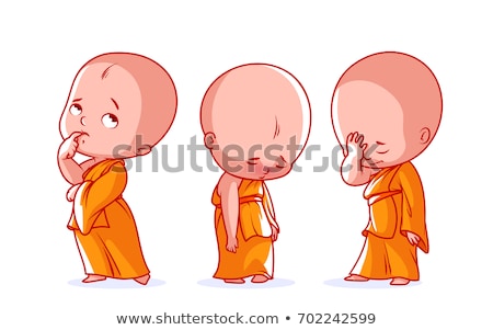 Stockfoto: Confused Cartoon Priest