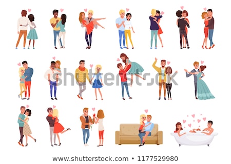 Zdjęcia stock: Feelings Of Boyfriend And Girlfriend Lover Vector