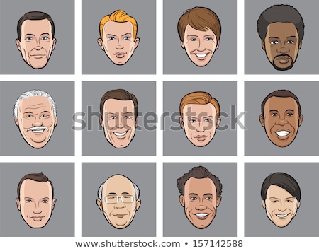 Foto stock: Vector Cartoon Avatars Retro People Vector Cartoon Isolated