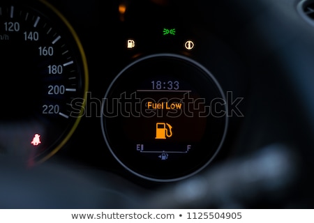 [[stock_photo]]: Modern Fuel Indicator With Low Fuel Level