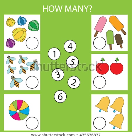 Stock photo: Puzzle Game For Kids Education Developing Worksheet - Apple