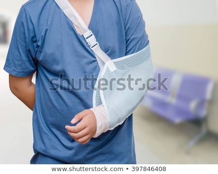 Stock photo: Boy In Arm Sling