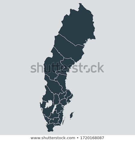 Foto d'archivio: Map Of Sweden