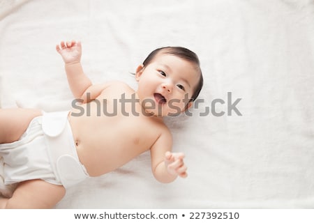 Foto stock: Happy Asian Baby Boy