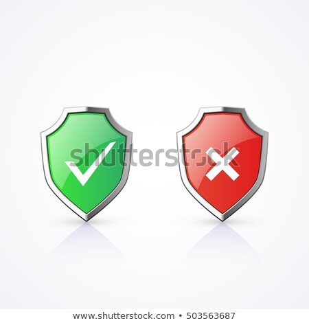 Stockfoto: Brilliant Yes And No Check Marks