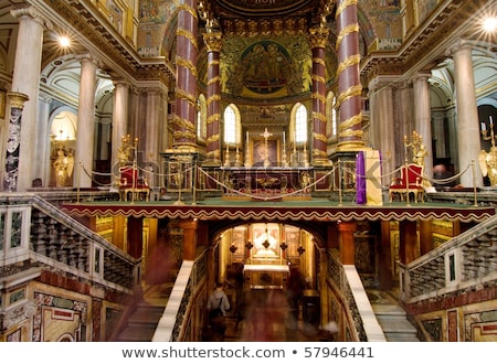 ストックフォト: Basilica Santa Maria Maggiore - Rome - Inside