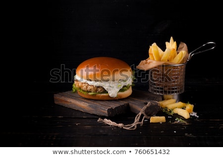 Stok fotoğraf: Tasty Fish Burger