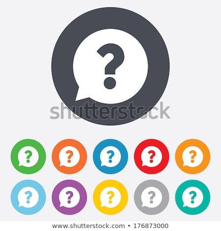 Foto stock: Ask Green Vector Icon Button