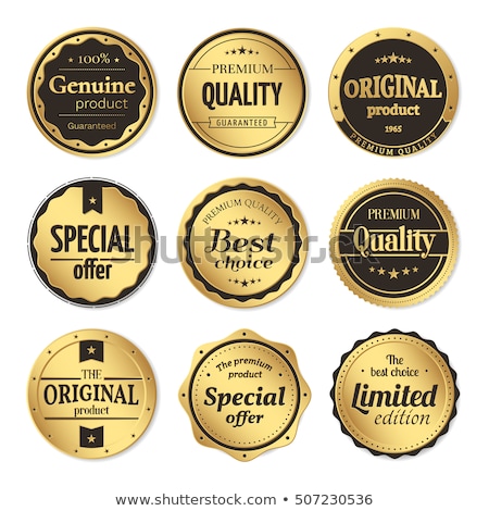 Stock photo: Limited Collection Golden Vector Icon Design