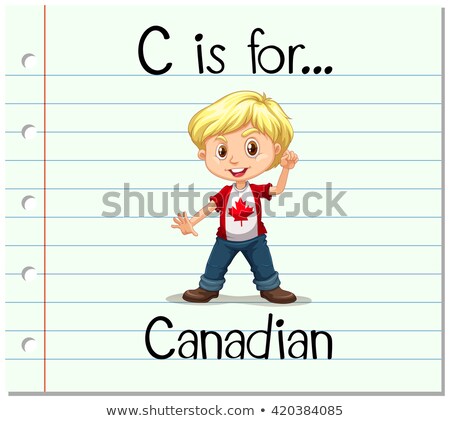 Stock photo: Flashcard Letter C Is For Canadian