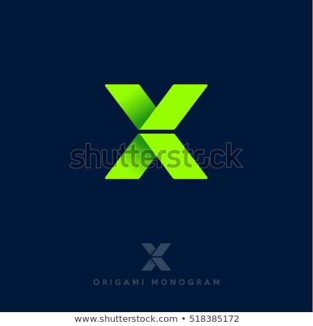 Stock foto: Logo Shapes And Icons Of Letter X