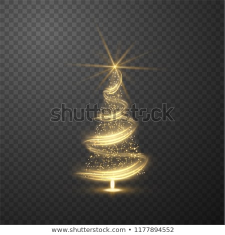 Zdjęcia stock: Vector Card With Abstract Christmas Tree