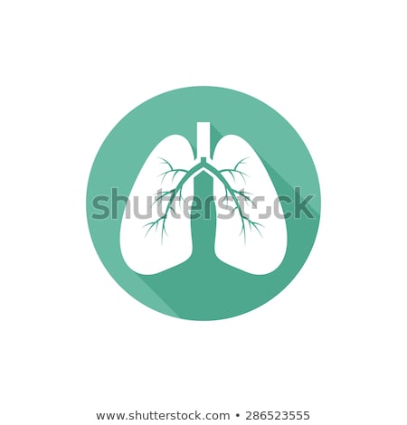 Foto d'archivio: Lungs Round Shape Icon