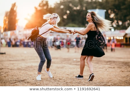 Foto stock: Having Fun At Oktoberfest