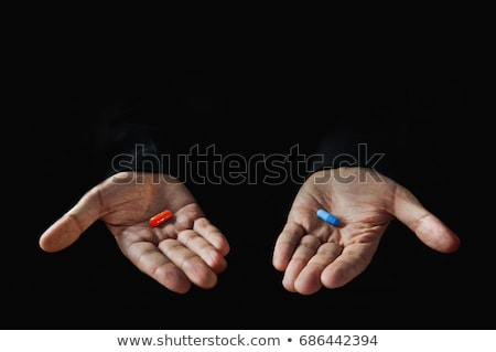 Foto stock: Red And Blue Pill Choice
