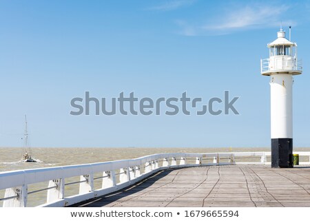 Foto stock: Blankenberge Lighthouse In Belgium