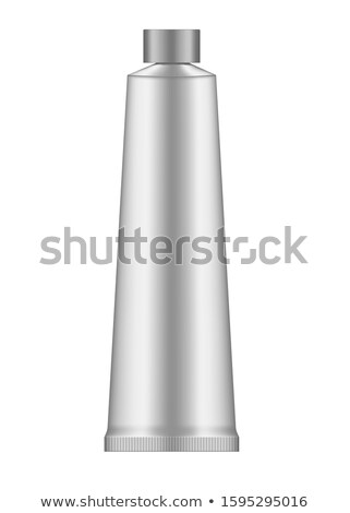 Сток-фото: Tube Aluminum Isolated Blank Packaging Vector Illustration