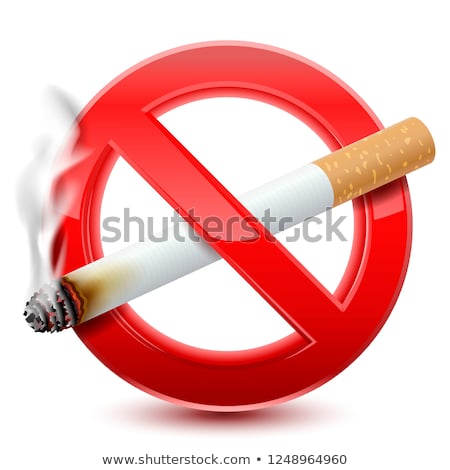 Stock fotó: No Smoking Red Sign 3d