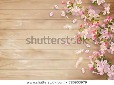 Nature Flower Wooden Board Foto stock © kostins