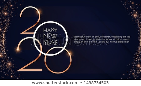 Foto stock: Merry Christmas And New Year Greeting Card Design