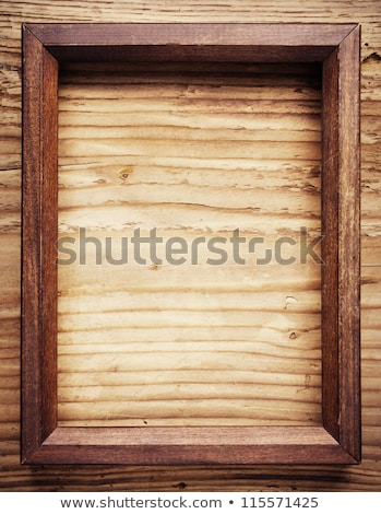 Stock fotó: Dark Wooden Frame