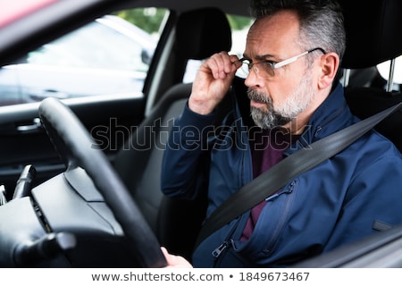 Foto stock: Skeptic Male Portrait In Spectacles