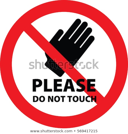 Foto stock: Do Not Touch Stamps