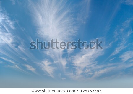 Sky With Cirrus Clouds Photographed By Wide Angle Stockfoto © pzAxe