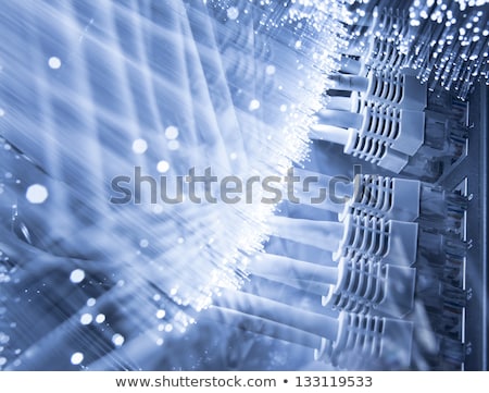 Foto stock: Fiber Optics Background With Lots Of Light Spots