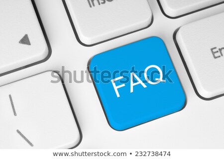 Stockfoto: Question Enter Button Key