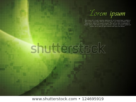 Stock photo: Colorful Lines On Dark Green Background Eps 10